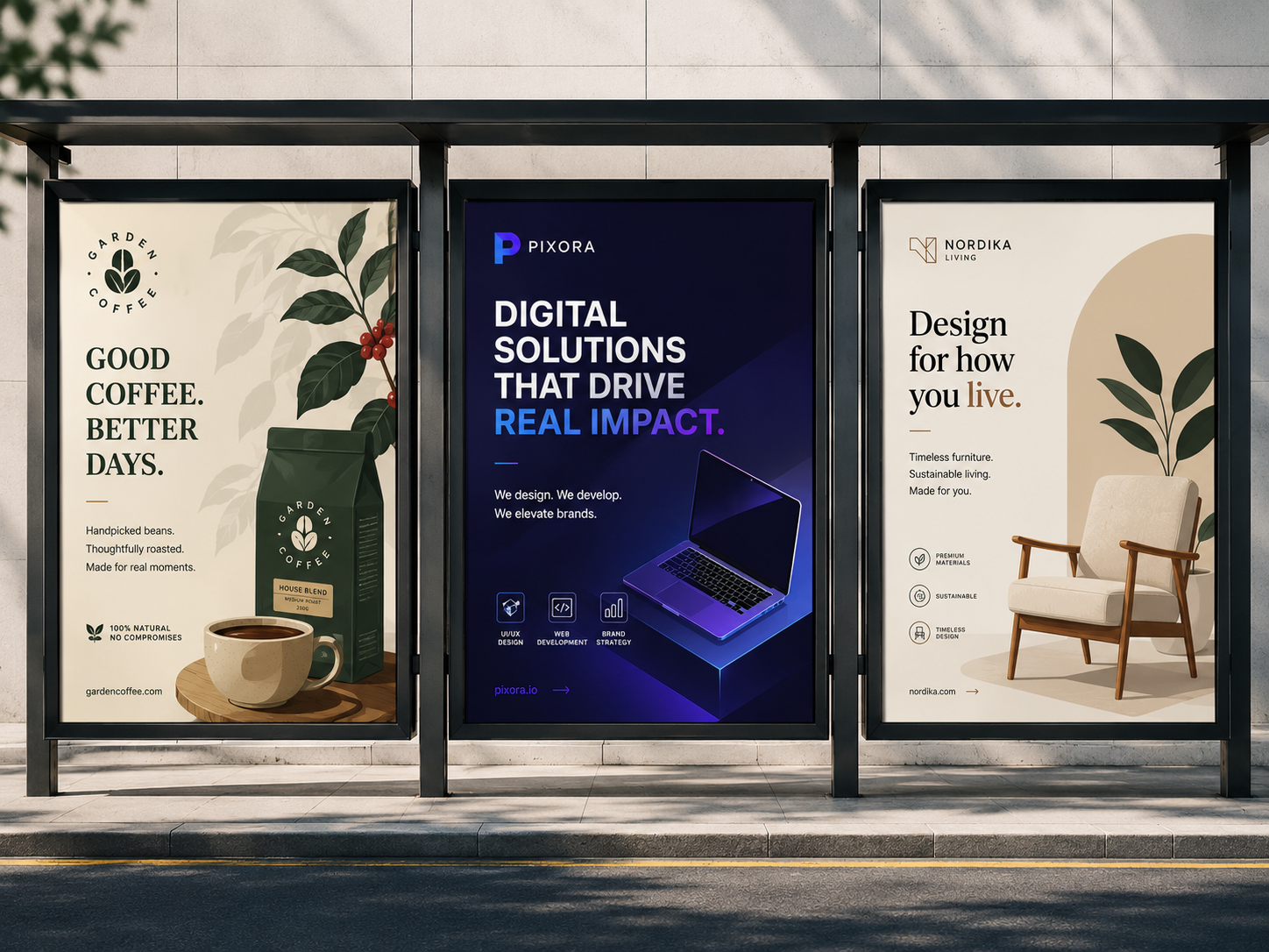 Social media campaign graphics project