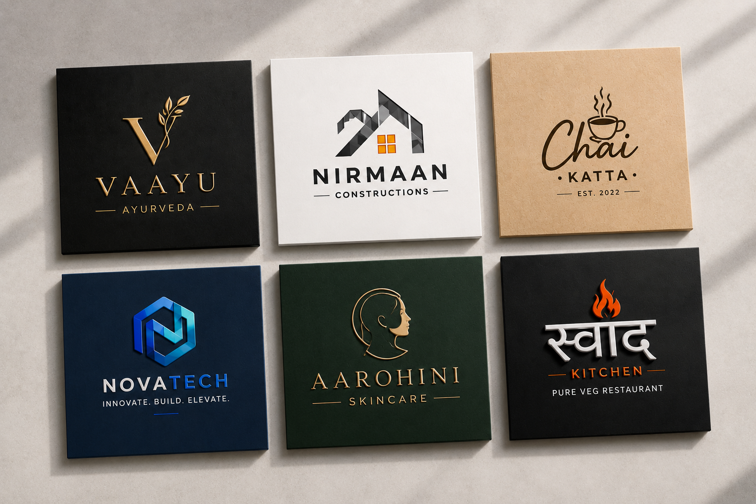 Minimalist logo suite design project